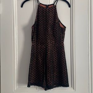 Black and Pink Romper from Bloomingdales